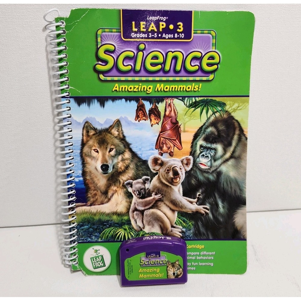 Leapfrog LeapPad Leap 3 Science Book & Cartridge - Amazing Mammals